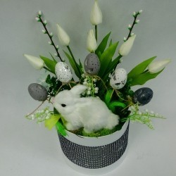 Flower box stroik świąteczny bożonarodzeniowy, świąteczny dekoracja wielkanocna Wielkanoc